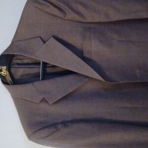 Perry Ellis Portfolio Men's Brown Blazer Jacket Fully Lined